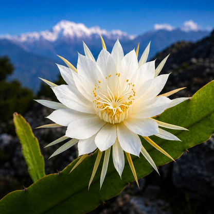 Brahma Kamal – White (Epiphyllum oxypetalum) Flowering Live Plant