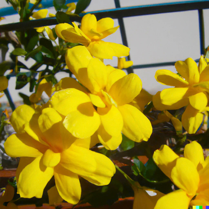 Yellow Jasmine Vine with Fragrant Yellow Flowers
